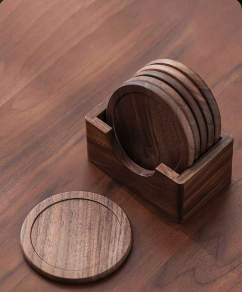 wooden coaster