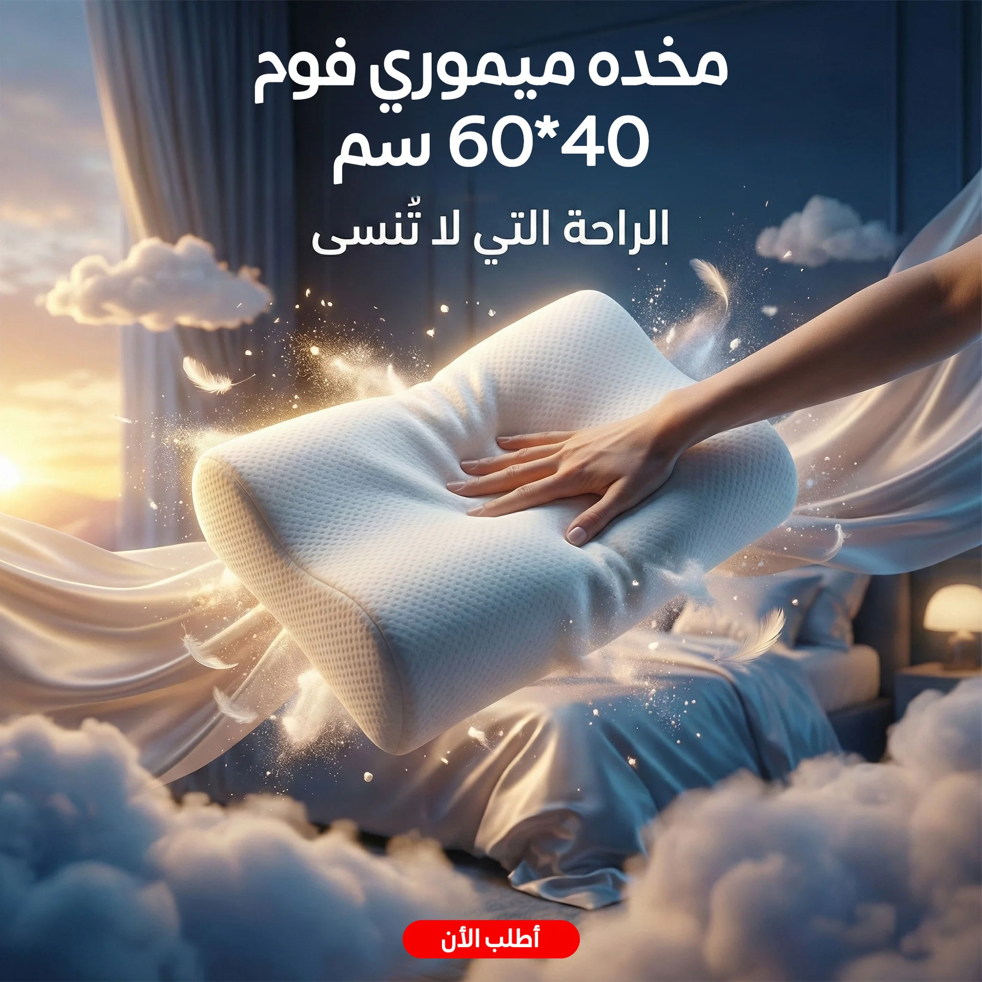 مخده ميموري فوم 40*60 سم