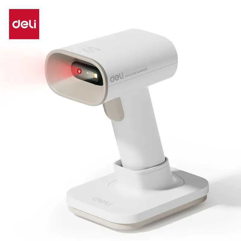 Deli ES228WB 1D+2D Handheld&Stand Barcode Scanner