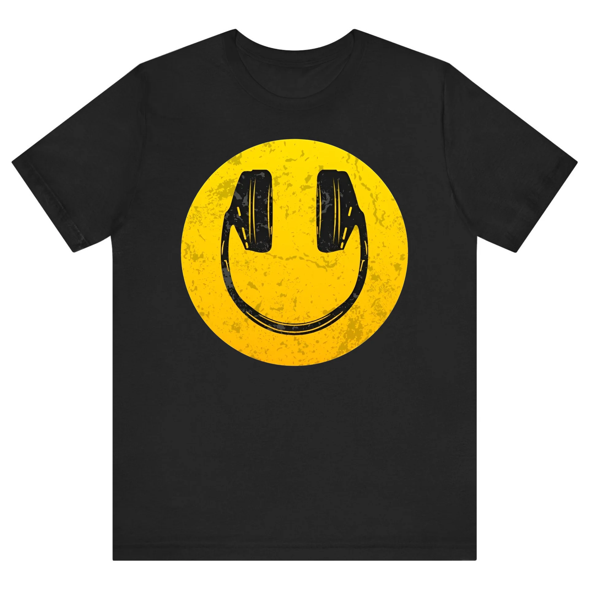 تيشيرت أسود — Half Sleeves Printed smile