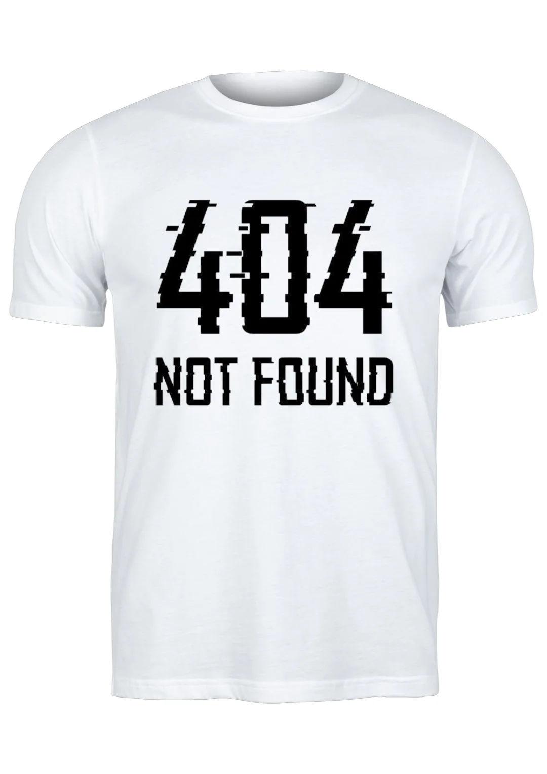 تيشيرت أبيض — Half Sleeves Printed 404 Not Found