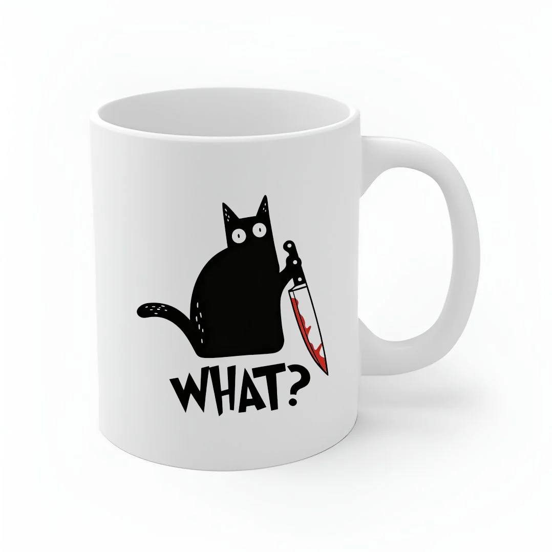 مج — Coffee Printed Black Cat What