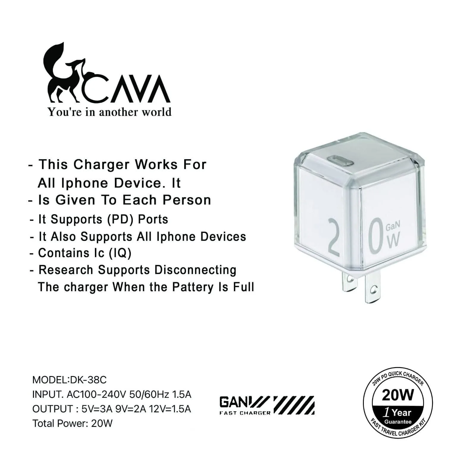 Cava 30W – Fast Charger