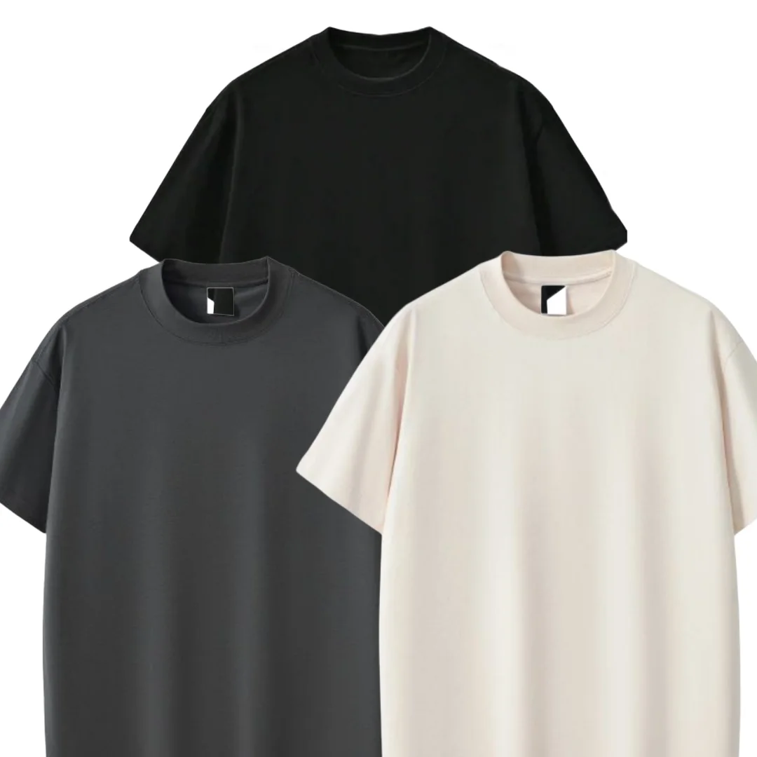 3 plain t-shirts