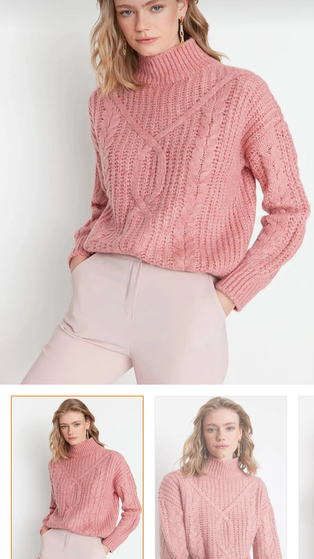 Thick knitwear sweater