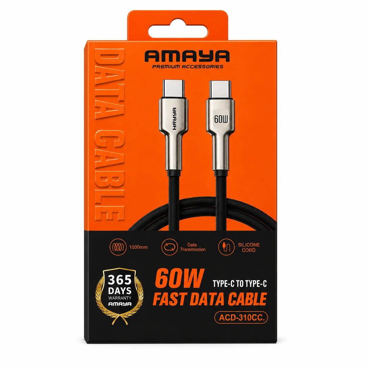 كابل AMAYA 310CC — Type-C إلى Type-C