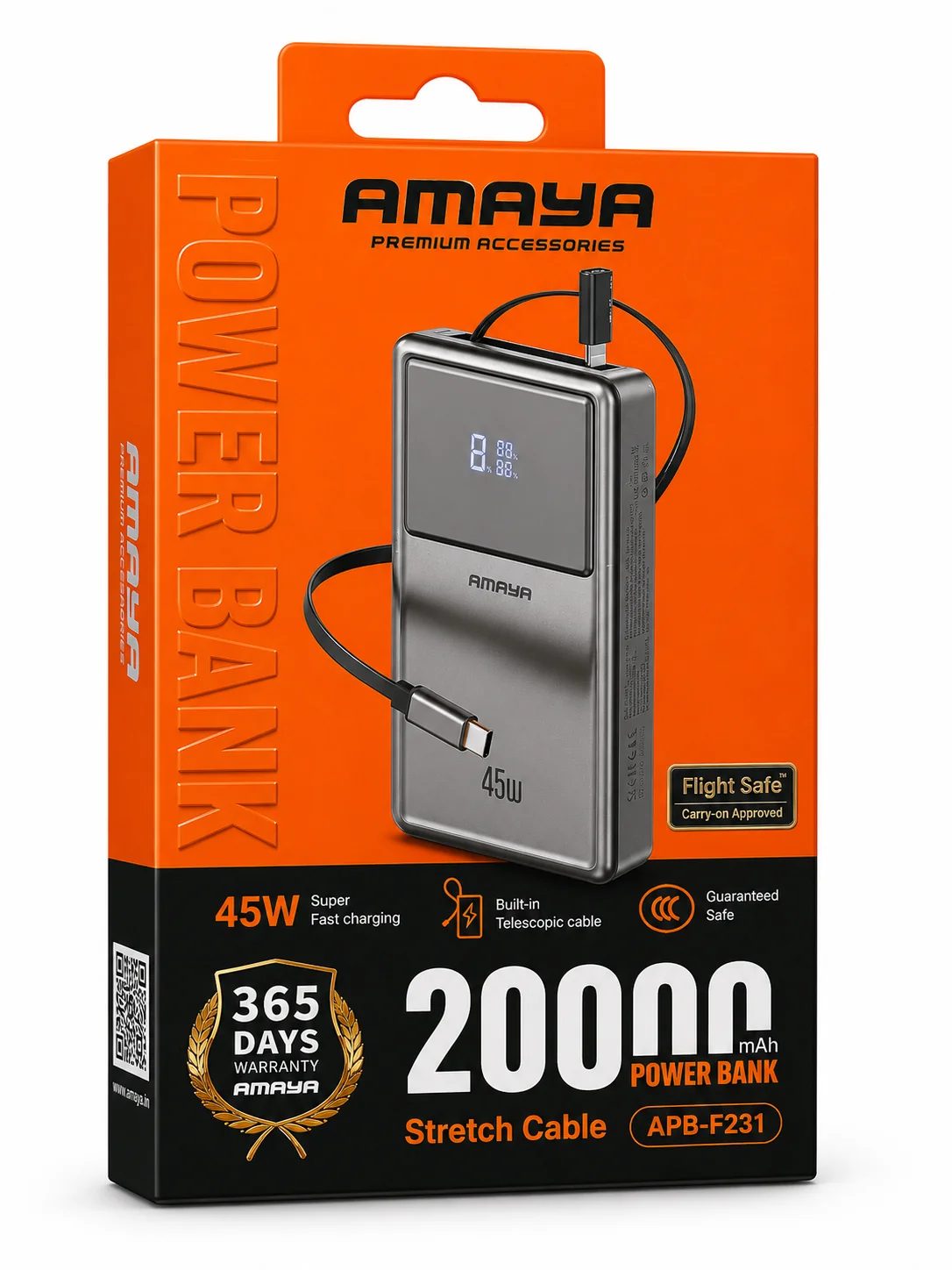 باوربانك AMAYA F231 — 20,000 ملي أمبير